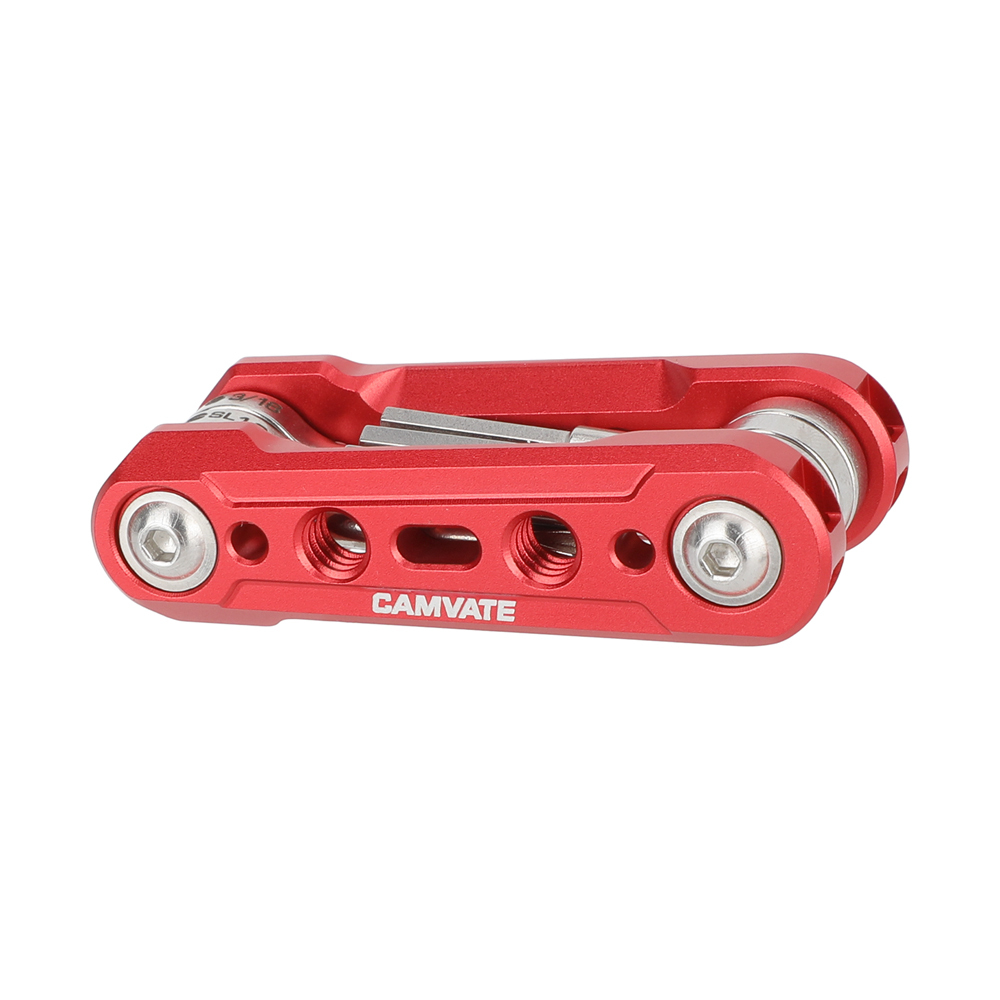 CAMVATE Folding 6-in-1 Multi-Tool Kit (Red)