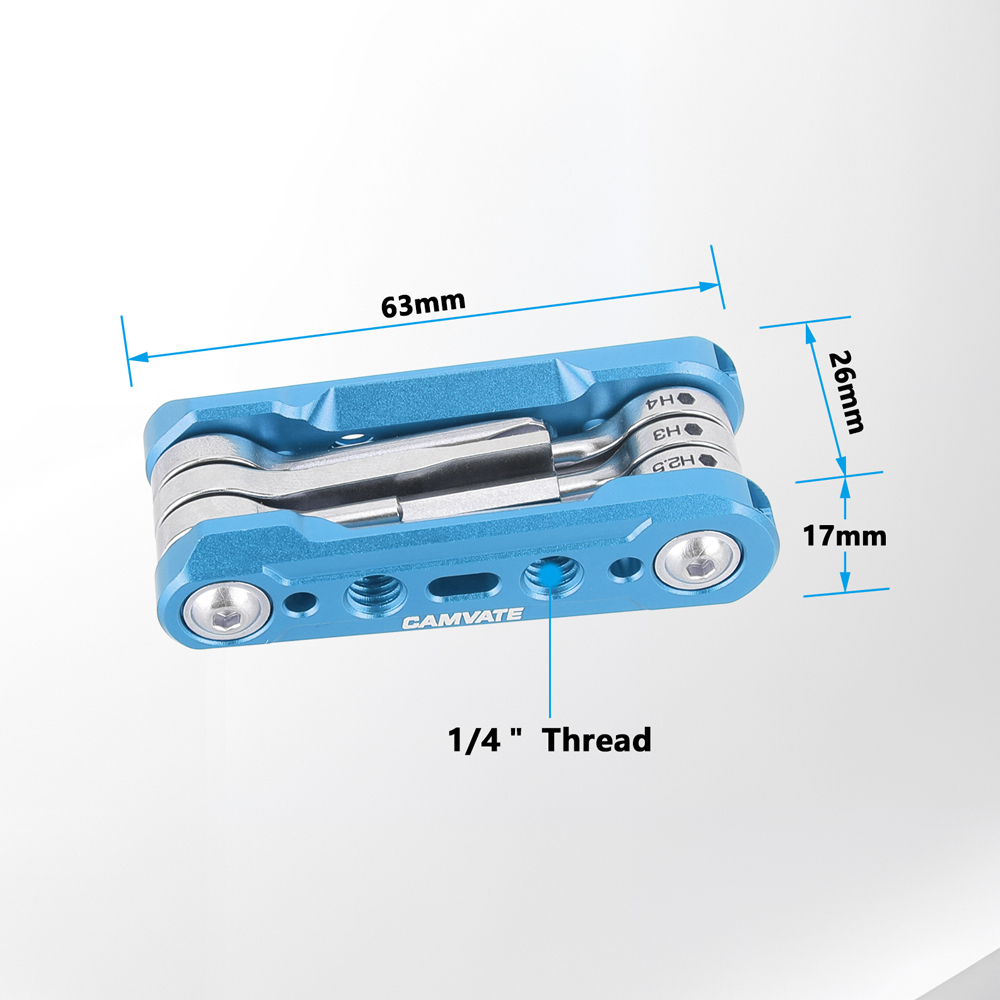 CAMVATE Folding 6-in-1 Multi-Tool Kit (Blue)