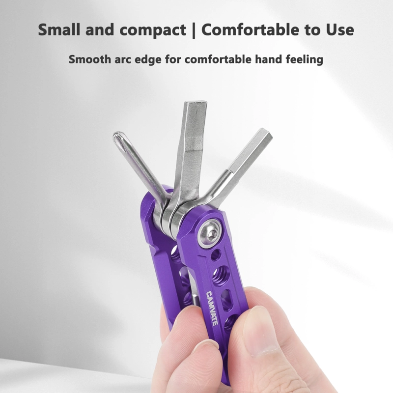 CAMVATE Folding 6-in-1 Multi-Tool Kit (Purple)