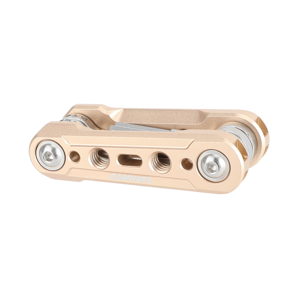 CAMVATE Folding 6-in-1 Multi-Tool Kit (Gold)
