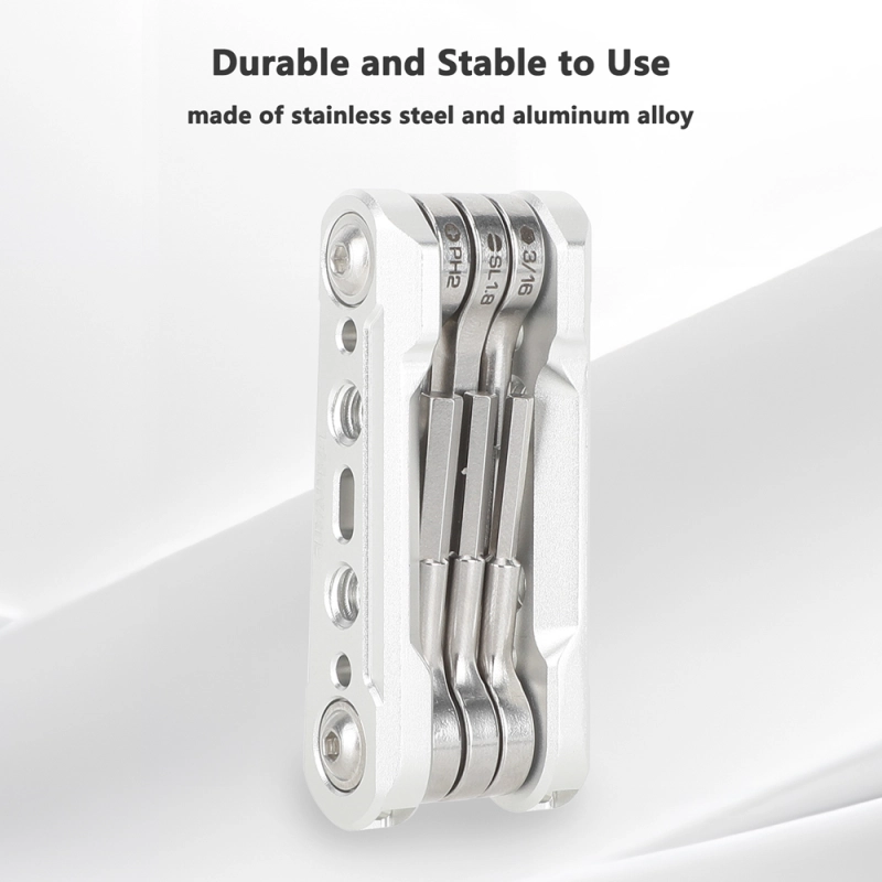 CAMVATE Folding 6-in-1 Multi-Tool Kit (Silver)