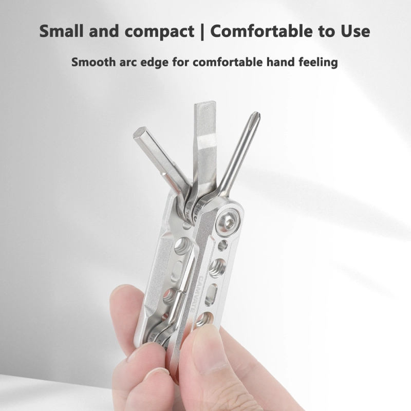 CAMVATE Folding 6-in-1 Multi-Tool Kit (Silver)