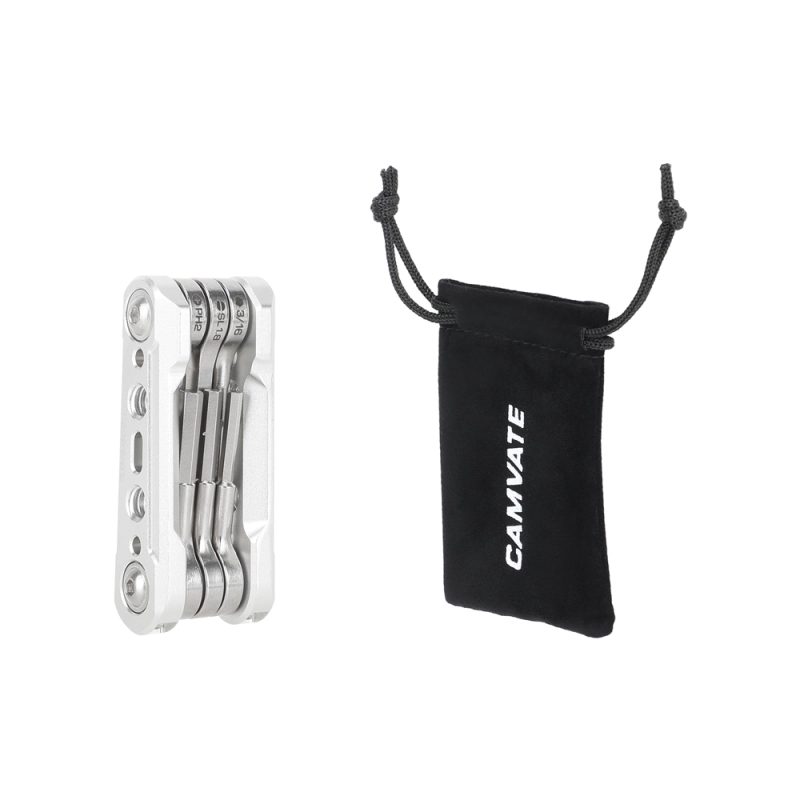 CAMVATE Folding 6-in-1 Multi-Tool Kit (Silver)