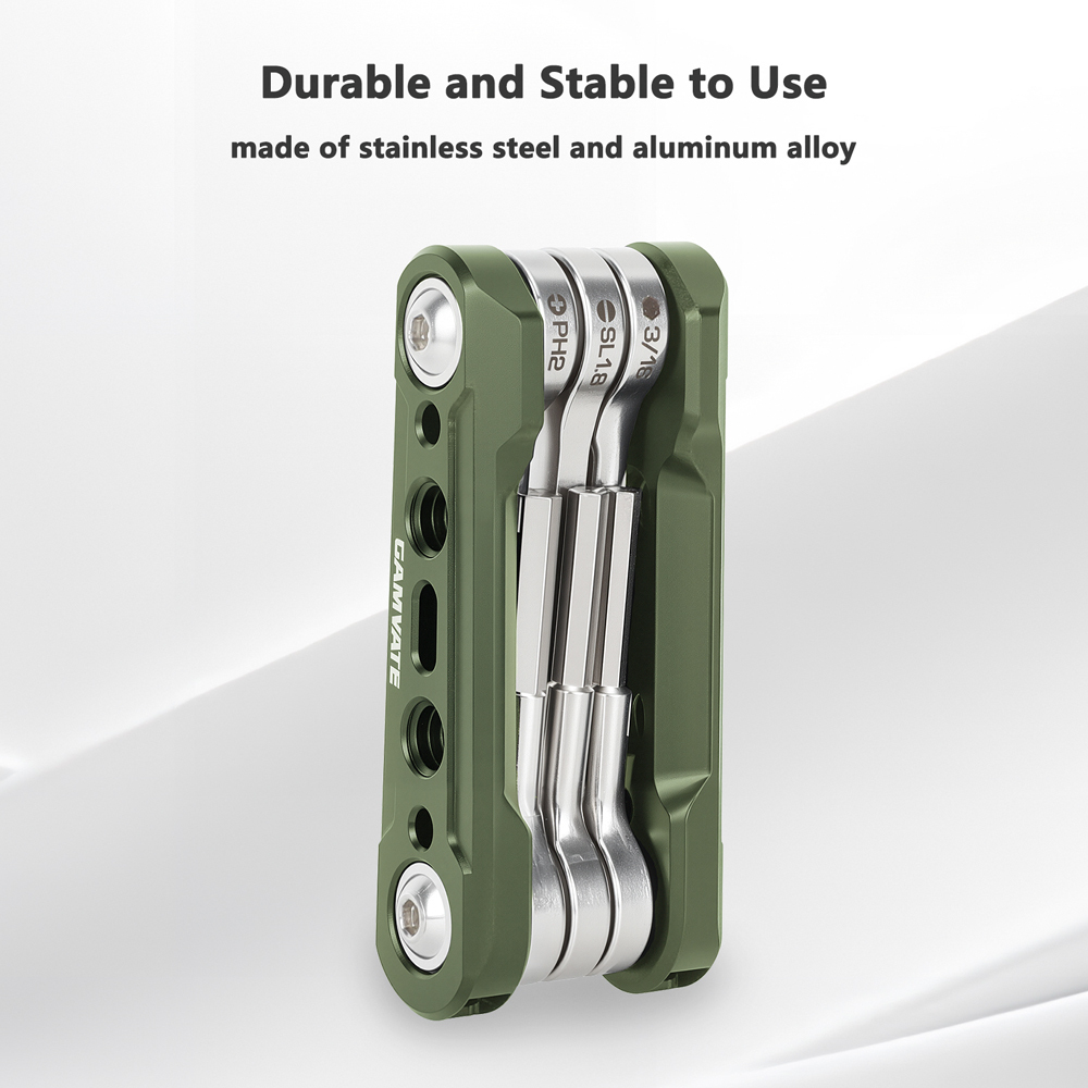 CAMVATE Folding 6-in-1 Multi-Tool Kit (Green)