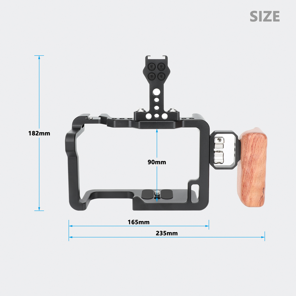 CAMVATE Panasonic GH5 Full Cage Kit With Handles And Shoe Mounts