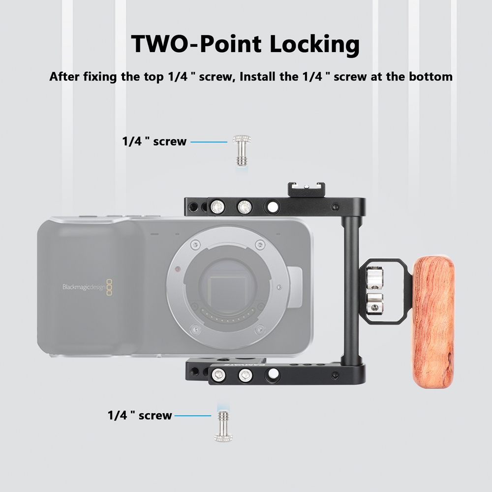 CAMVATE Blackmagic Pocket Cinema Camera 4K / 6K Cage Kit With Left Handle