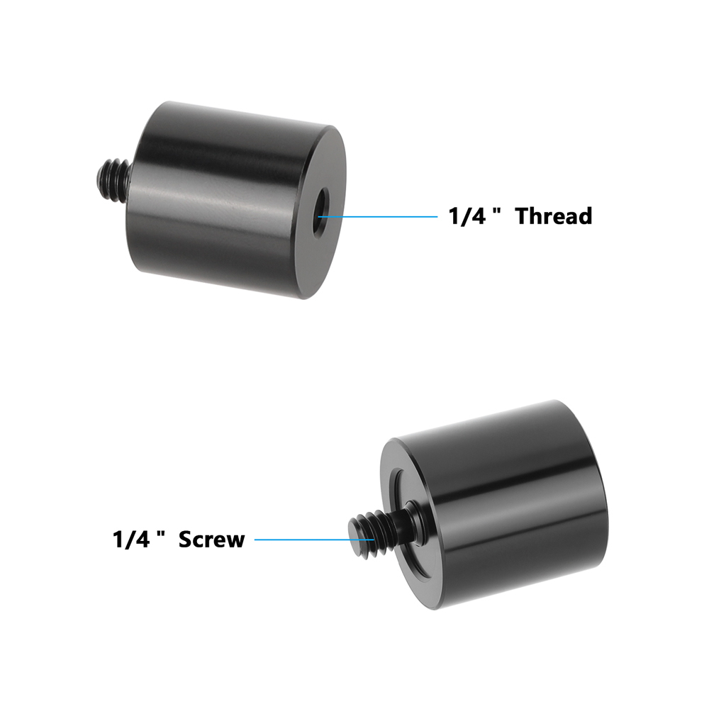 CAMVATE 1/4"-20 Female to 1/4"-20 Male Spacer (2-Pack)