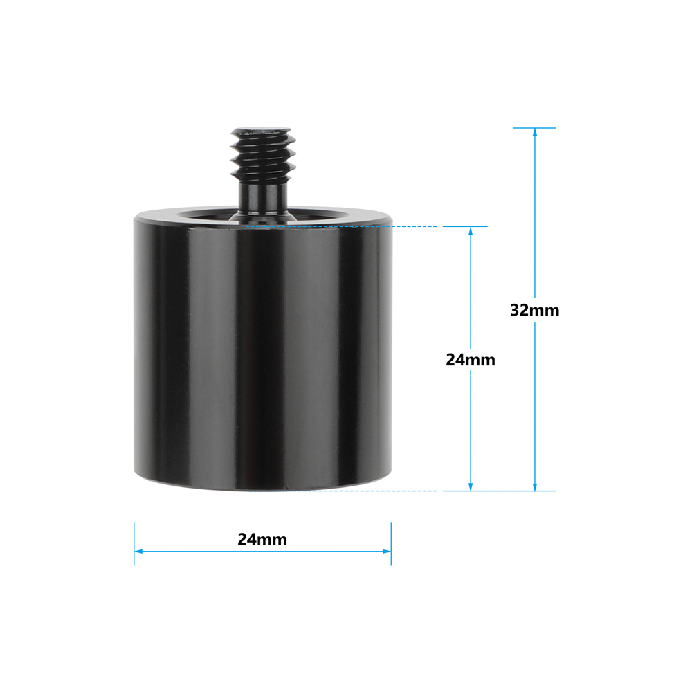 CAMVATE 1/4"-20 Female to 1/4"-20 Male Spacer (2-Pack)
