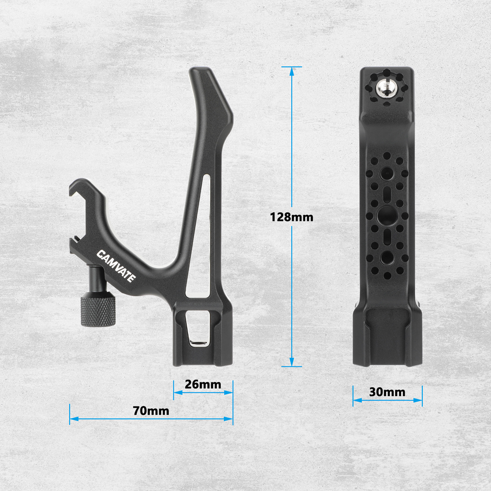 CAMVATE Top Handle with ARRI-Type Anti-Twist Mount