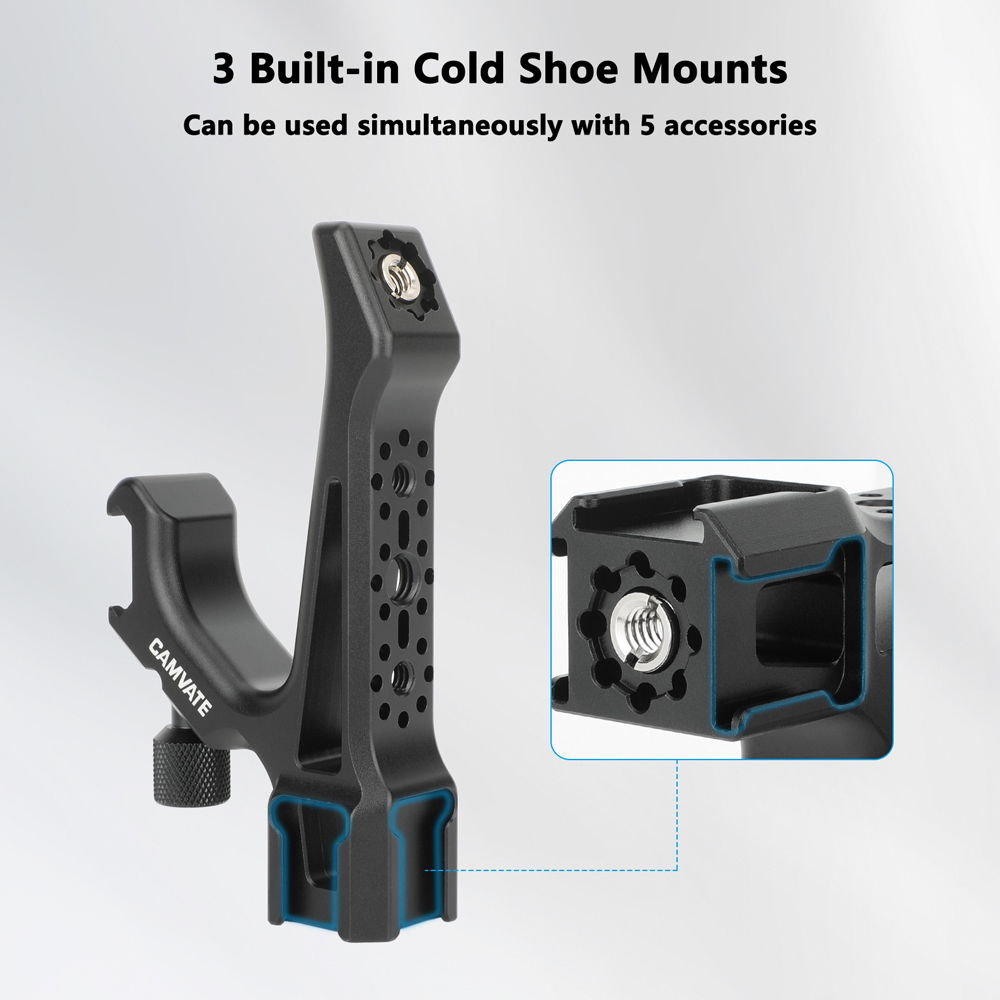 CAMVATE Top Handle with ARRI-Type Anti-Twist Mount