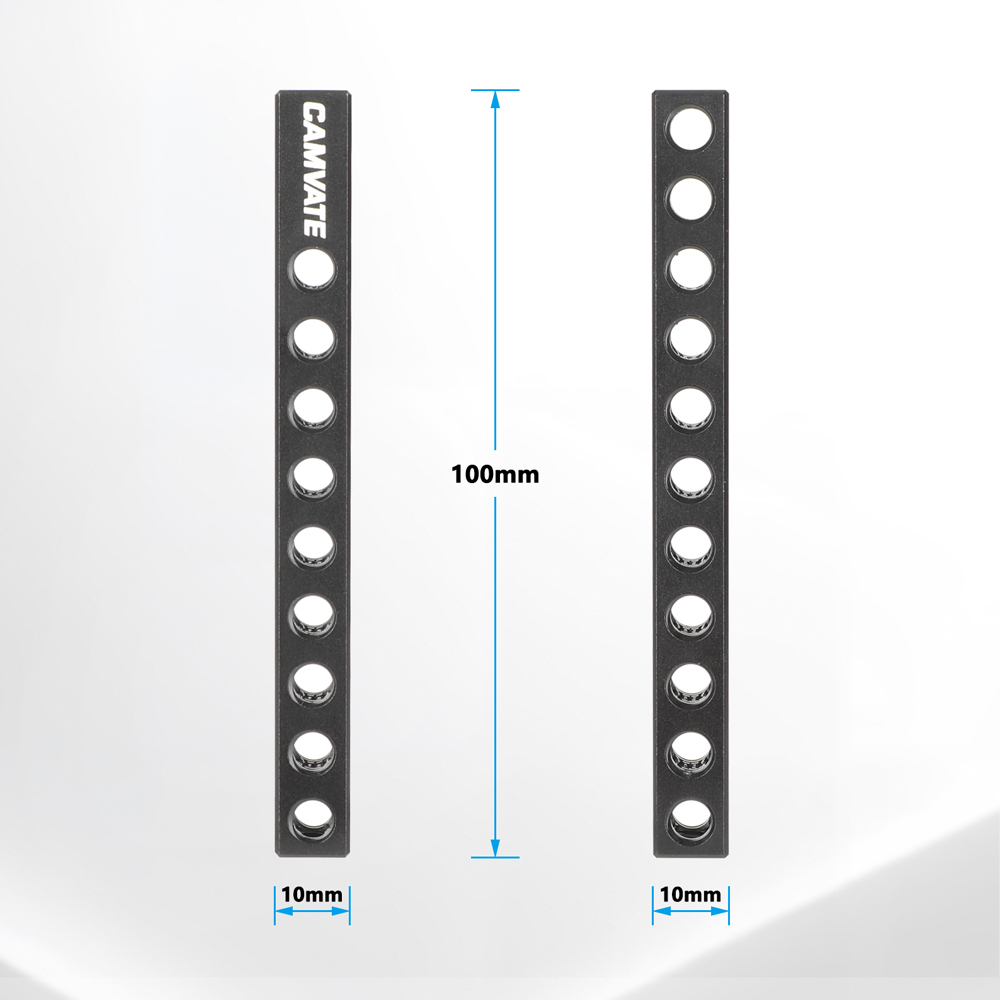 CAMVATE Cool Black Aluminum Cheese Bar with 1/4-20 Thread Hole for Monitor