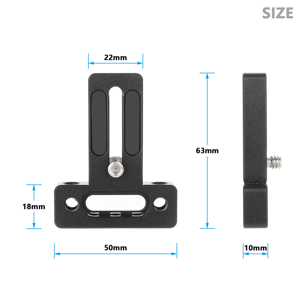 CAMVATE Top / Bottom Plate with 1/4"-20 Screw Mount for Monitor Cage Rig