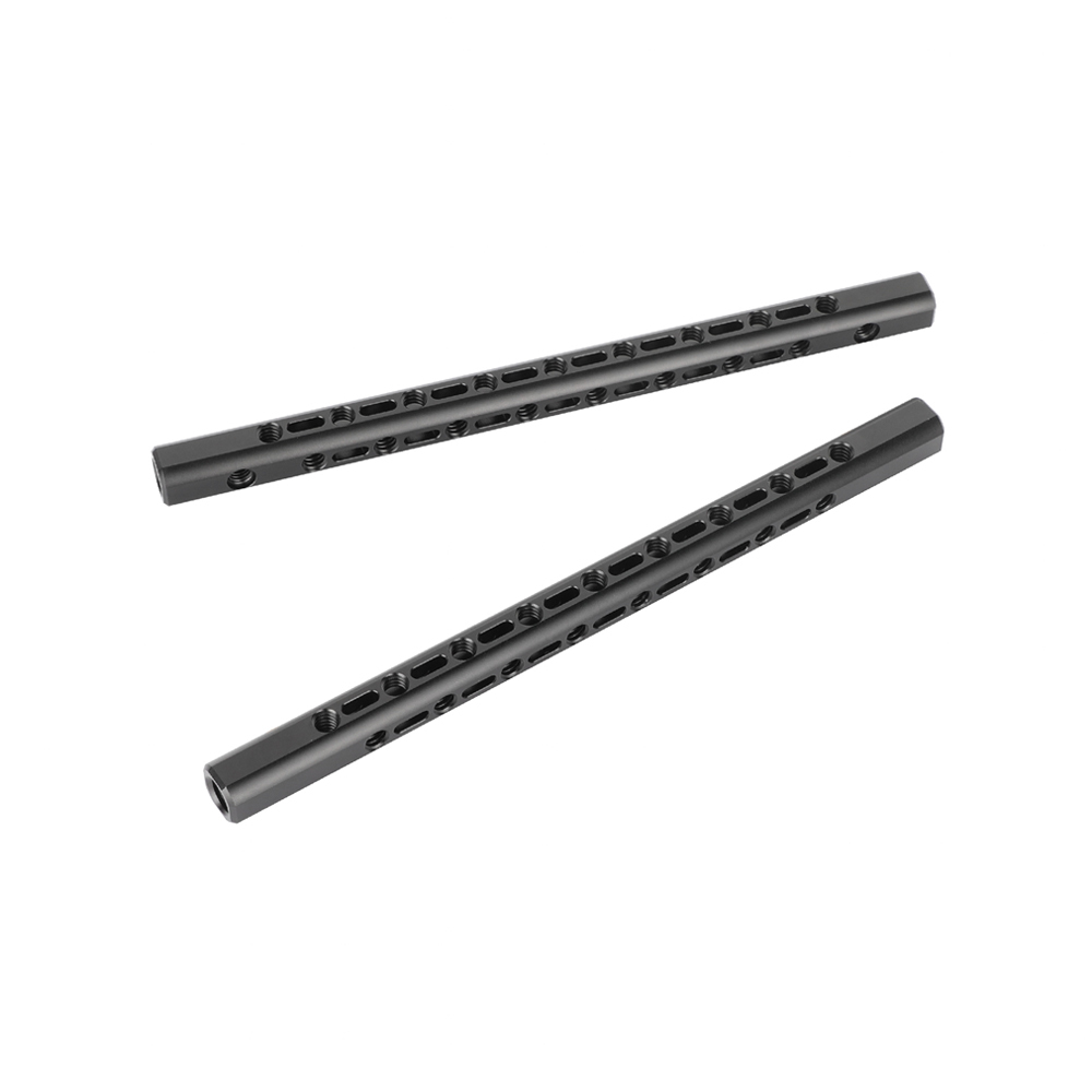 CAMVATE Support Bar with 1/4"-20 & 3/8"-16 Threads for 15mm Rod System (10", Pair)