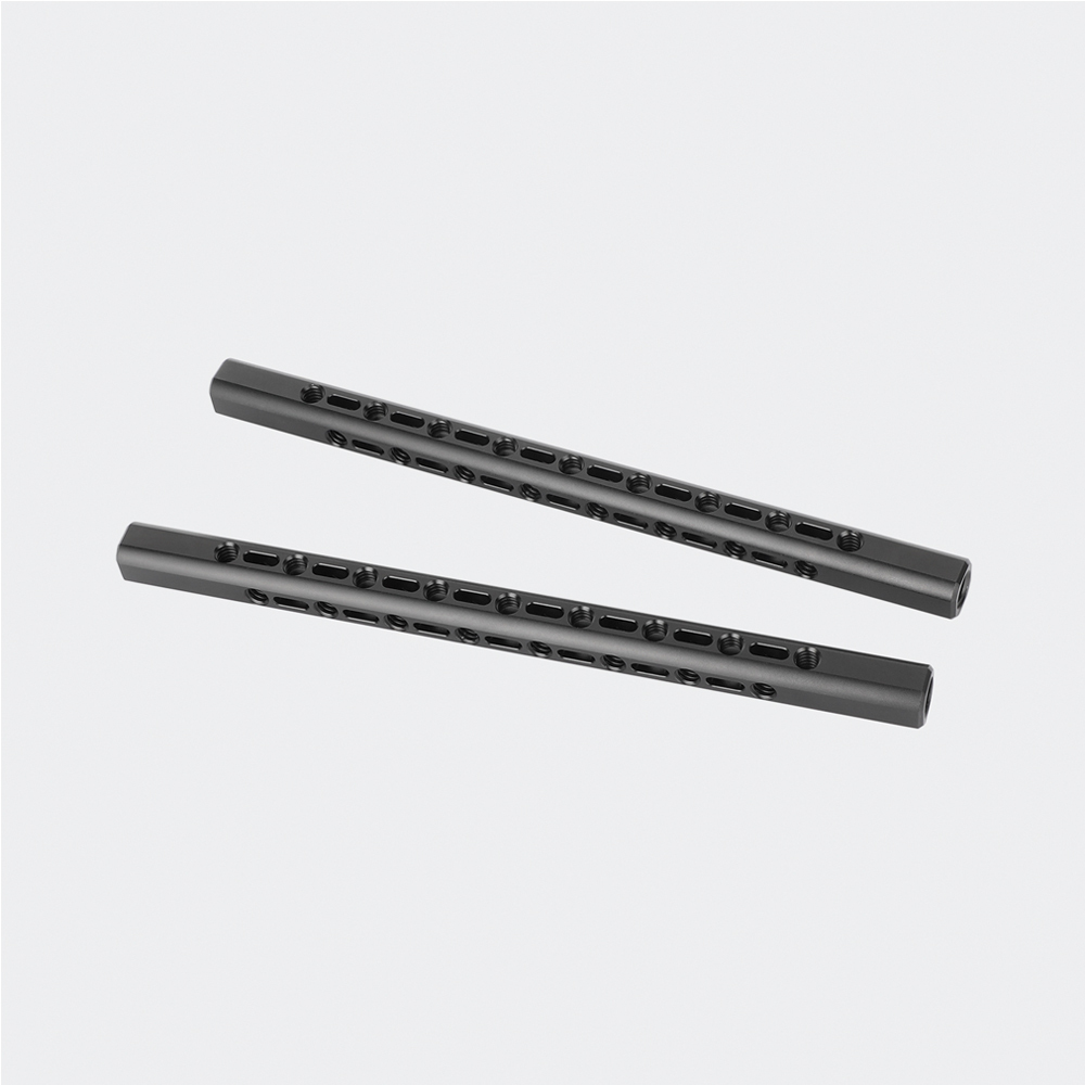 CAMVATE Support Bar with 1/4"-20 & 3/8"-16 Threads for 15mm Rod System (10", Pair)