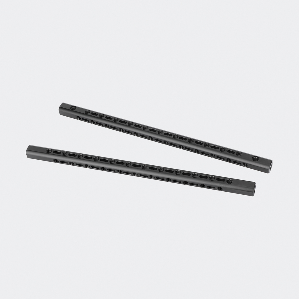 CAMVATE Support Bar with 1/4"-20 Accessory Threads for 15mm Rod System (9.8", 2-Pack)