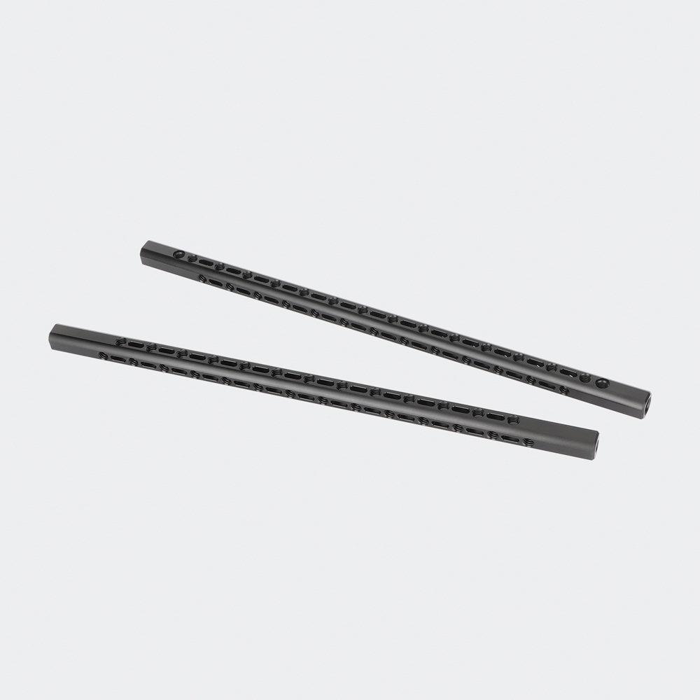 CAMVATE Support Bar with 1/4"-20 Accessory Threads for 15mm Rod System (9.8", 2-Pack)