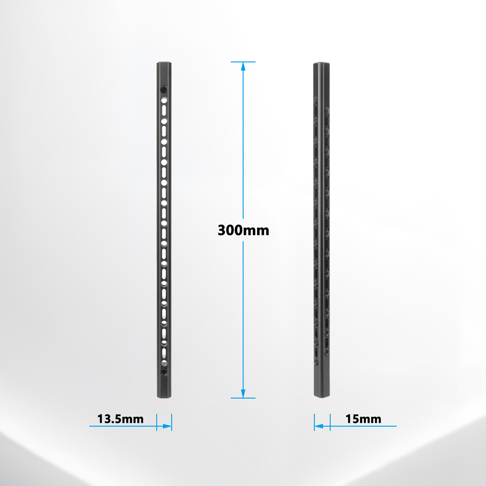 CAMVATE Support Bar with 1/4"-20 Accessory Threads for 15mm Rod System (9.8", 2-Pack)