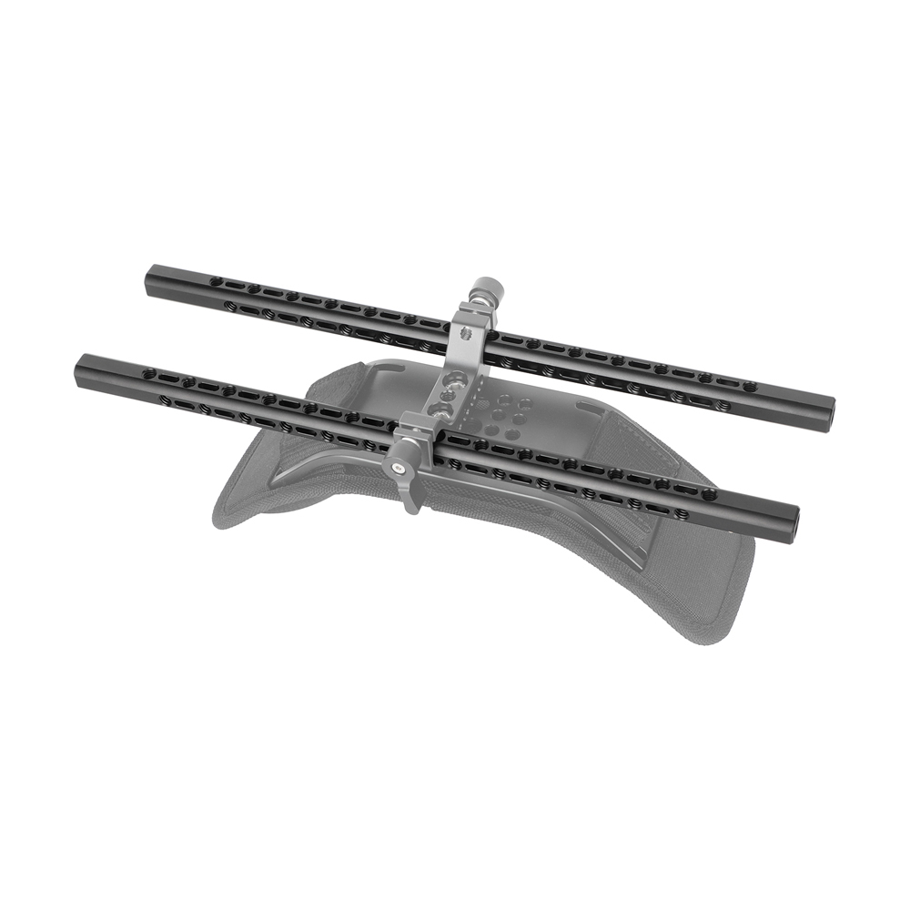 CAMVATE Support Bar with 1/4"-20 Accessory Threads for 15mm Rod System (9.8", 2-Pack)