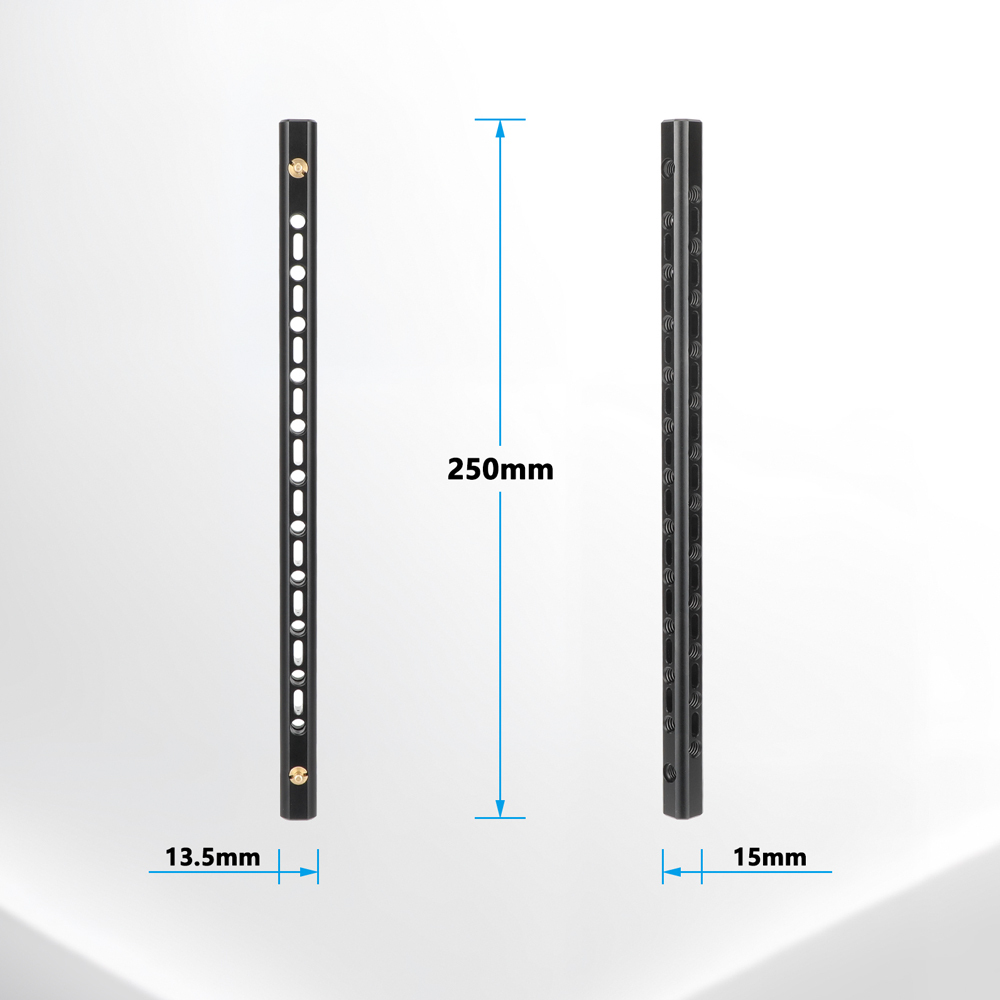 CAMVATE Support Bar with 1/4"-20 Accessory Threads for 15mm Rod System (9.8", 2-Pack)