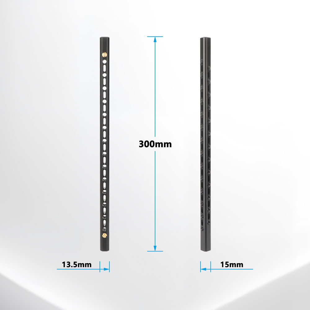 CAMVATE Support Bar with 1/4"-20 Accessory Threads for 15mm Rod System (9.8", 2-Pack)