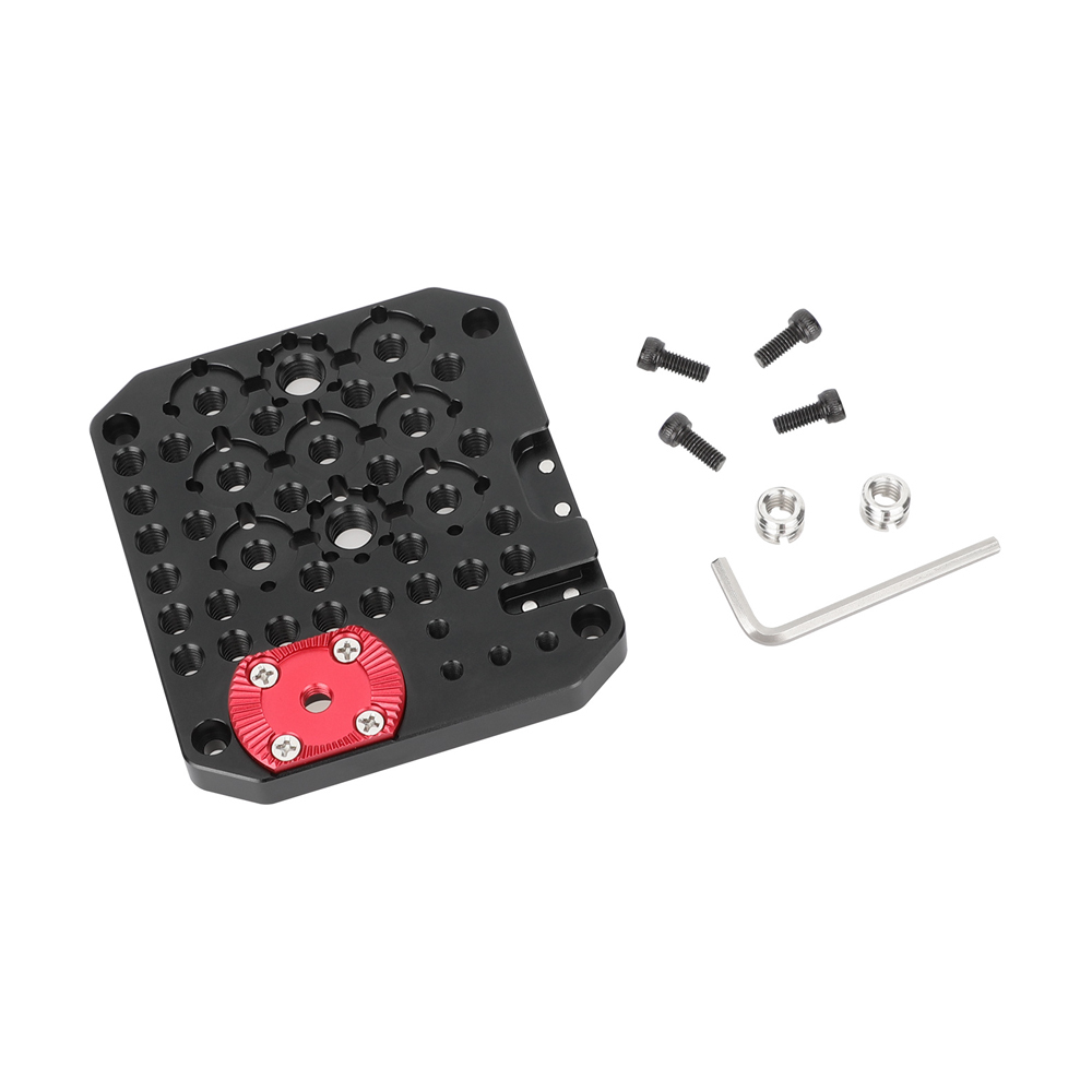 CAMVATE Side Plate for Blackmagic PYXIS 6K Camera (Red Rosette)
