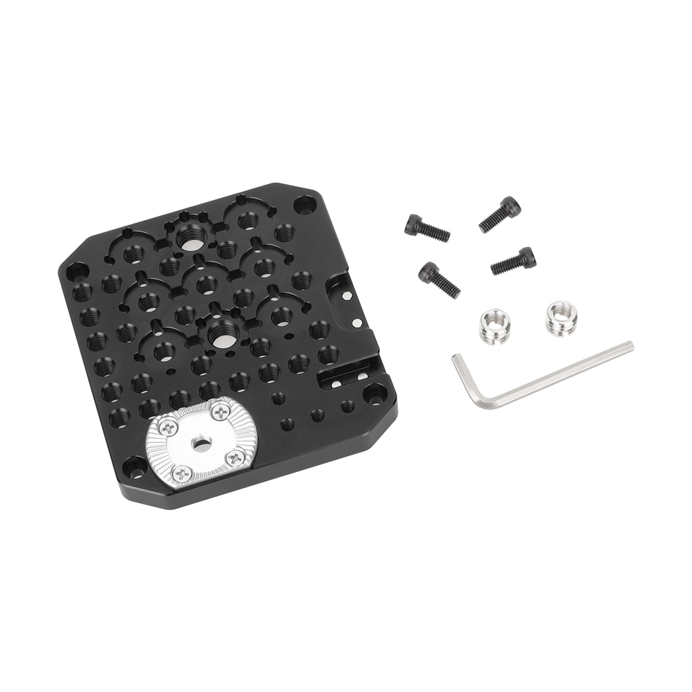 CAMVATE Side Plate for Blackmagic PYXIS 6K Camera (Silver Rosette)