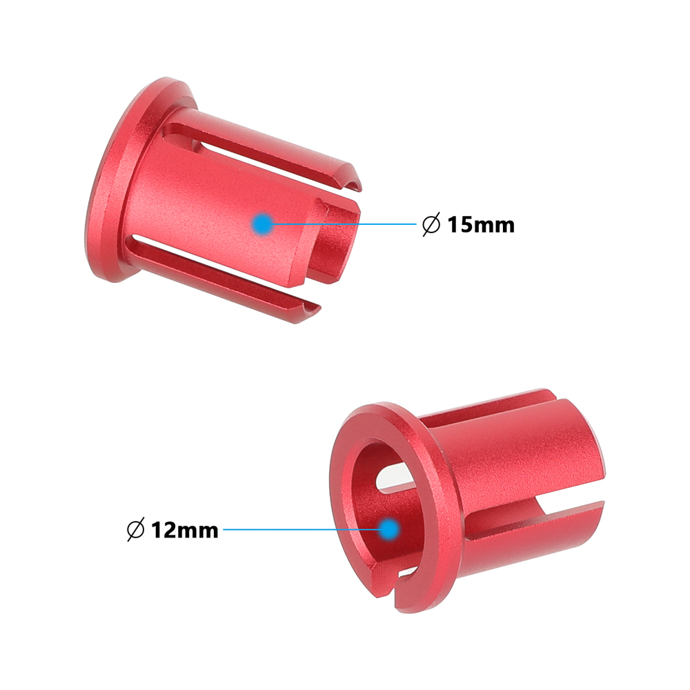 CAMVATE 15 to 12mm Rod Adapter Bushing (Red)