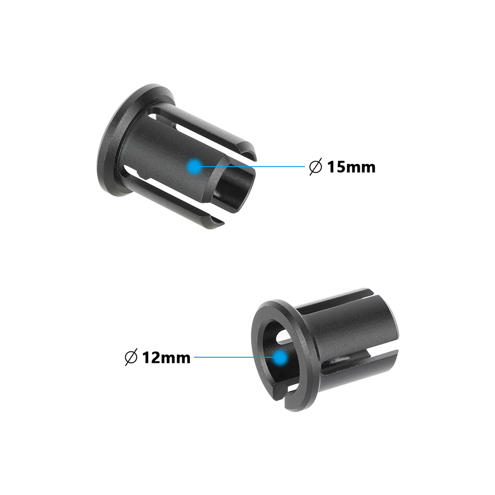 CAMVATE 15 to 12mm Rod Adapter Bushing (Black)