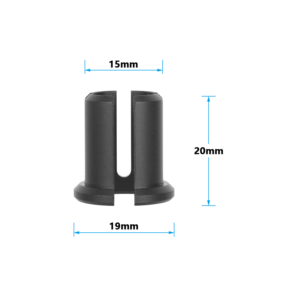 CAMVATE 15 to 12mm Rod Adapter Bushing (Black)