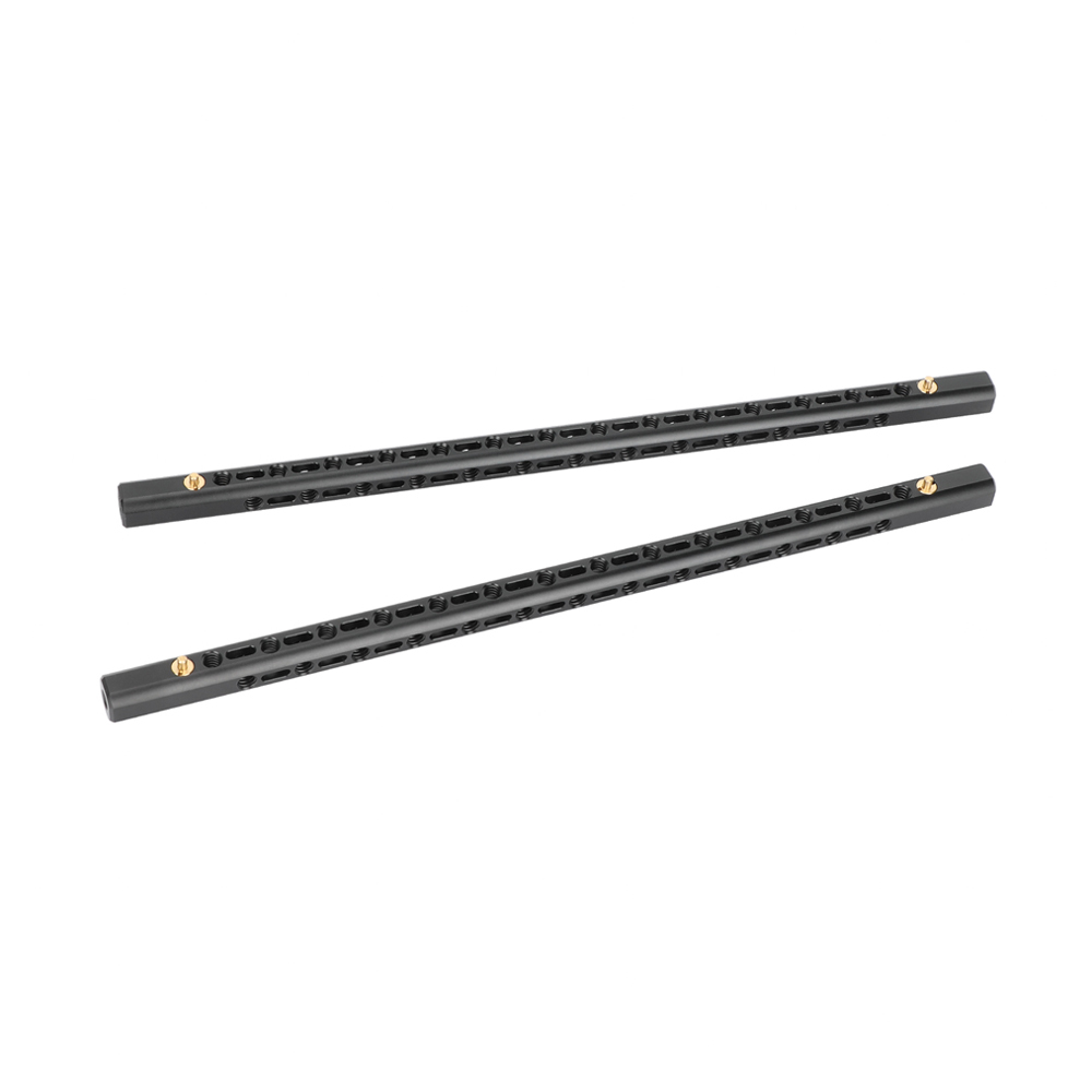 CAMVATE Support Bar with 1/4"-20 & 3/8"-16 Thread for 15mm Rod System (Safety Pin, 11.8", Pair)