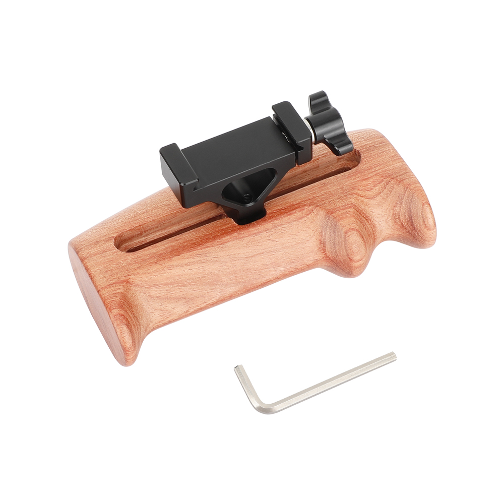 CAMVATE Quick Release ARCA Swiss Style Wooden Hand Grip Either