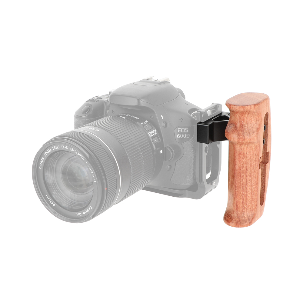 CAMVATE Quick Release ARCA Swiss Style Wooden Hand Grip Either Side For DSLR Camera Cage Kit