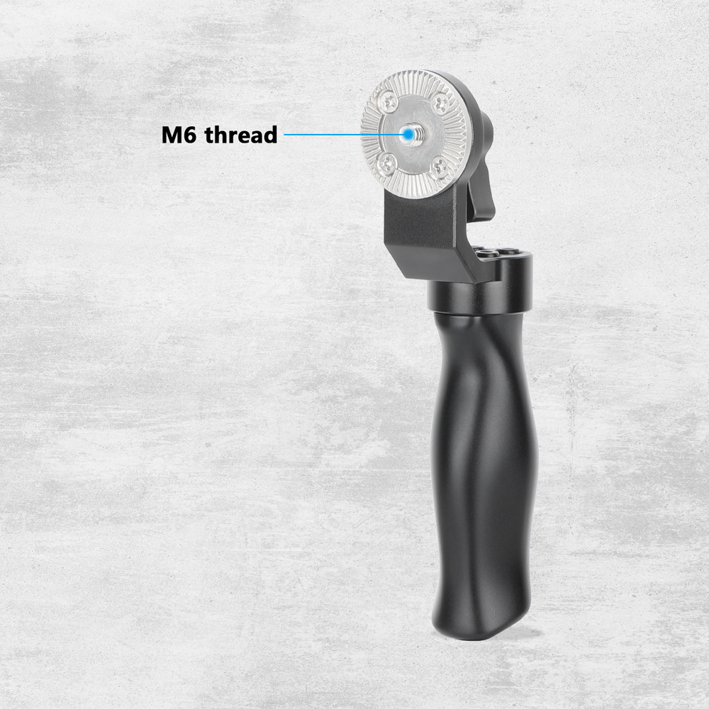 CAMVATE Aluminum Cheese Handle Grip With ARRI Rosette Mount M6 Thumbscrew Lock Knob
