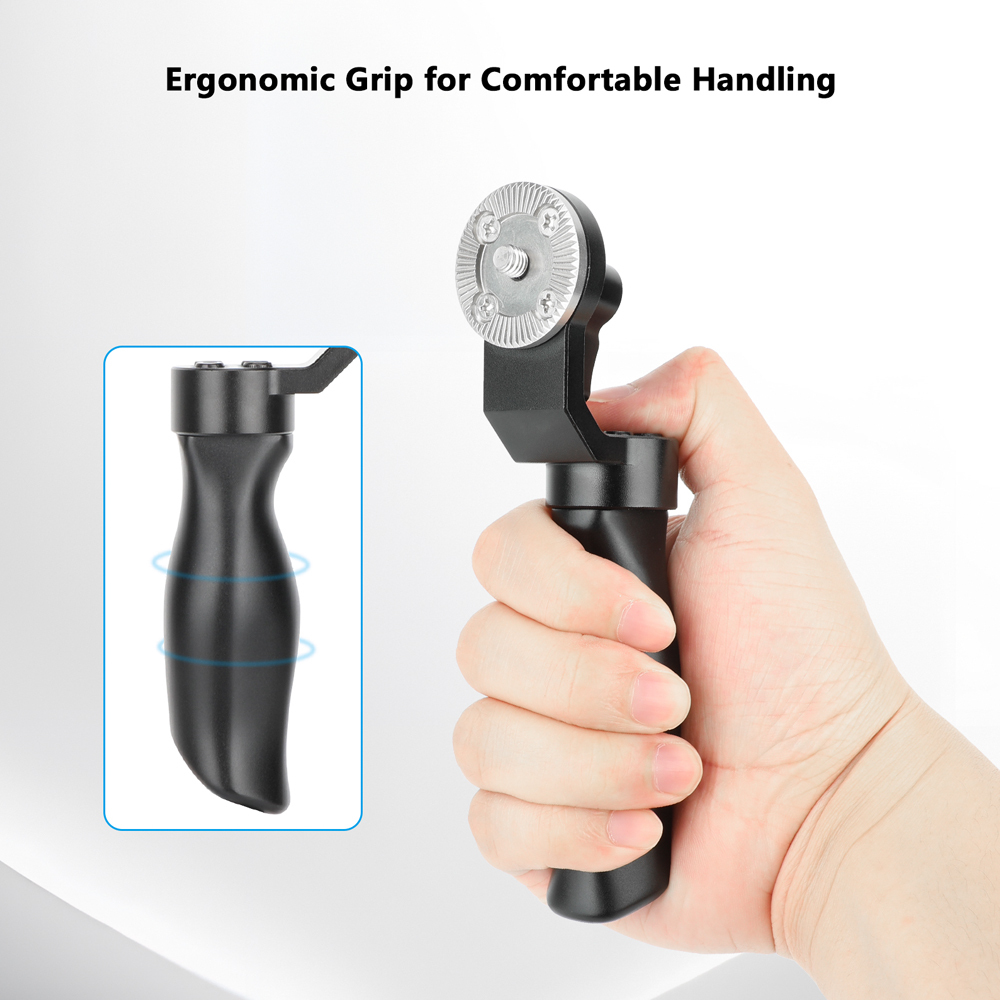 CAMVATE Aluminum Cheese Handle Grip With ARRI Rosette Mount M6 Thumbscrew Lock Knob
