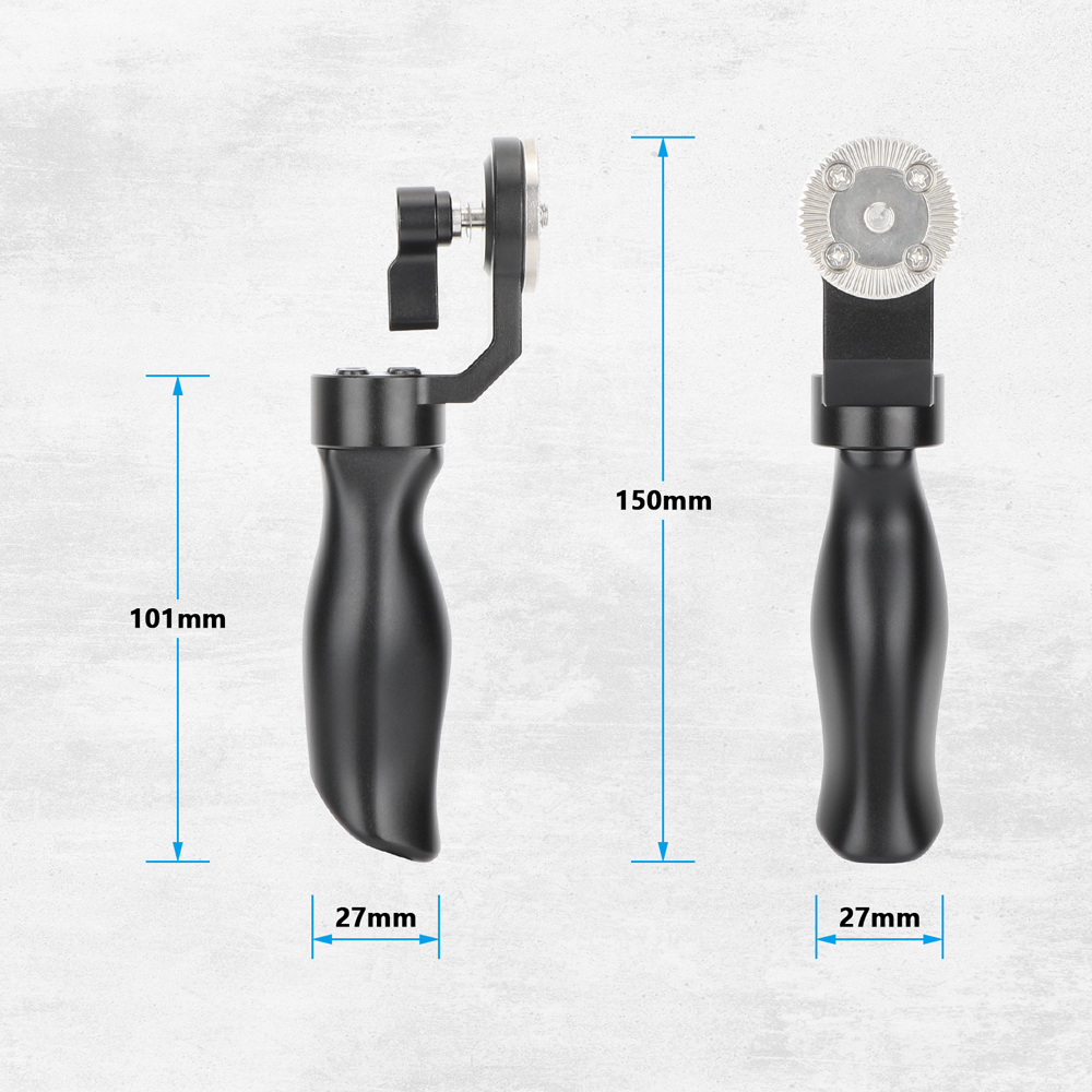 CAMVATE Aluminum Cheese Handle Grip With ARRI Rosette Mount M6 Thumbscrew Lock Knob