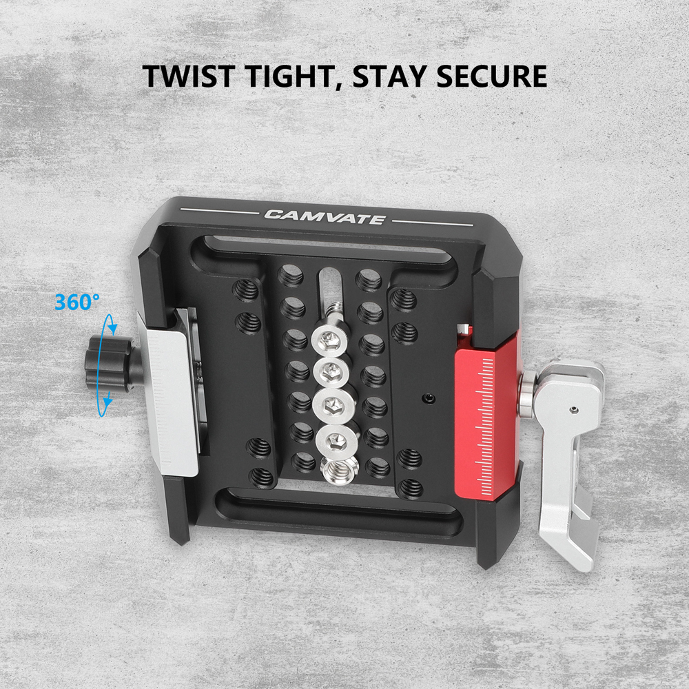 CAMVATE Quick Release Baseplate With Locking Lever For ARRI Dovetail Bridge Plate Sled