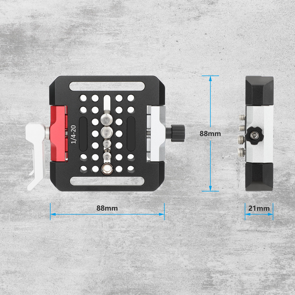 CAMVATE Quick Release Baseplate With Locking Lever For ARRI Dovetail Bridge Plate Sled