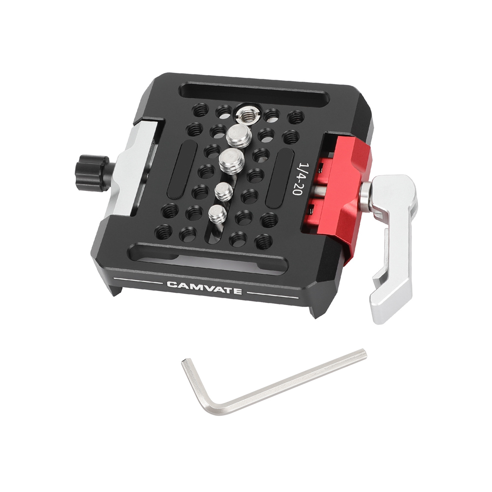CAMVATE Quick Release Baseplate With Locking Lever For ARRI Dovetail Bridge Plate Sled