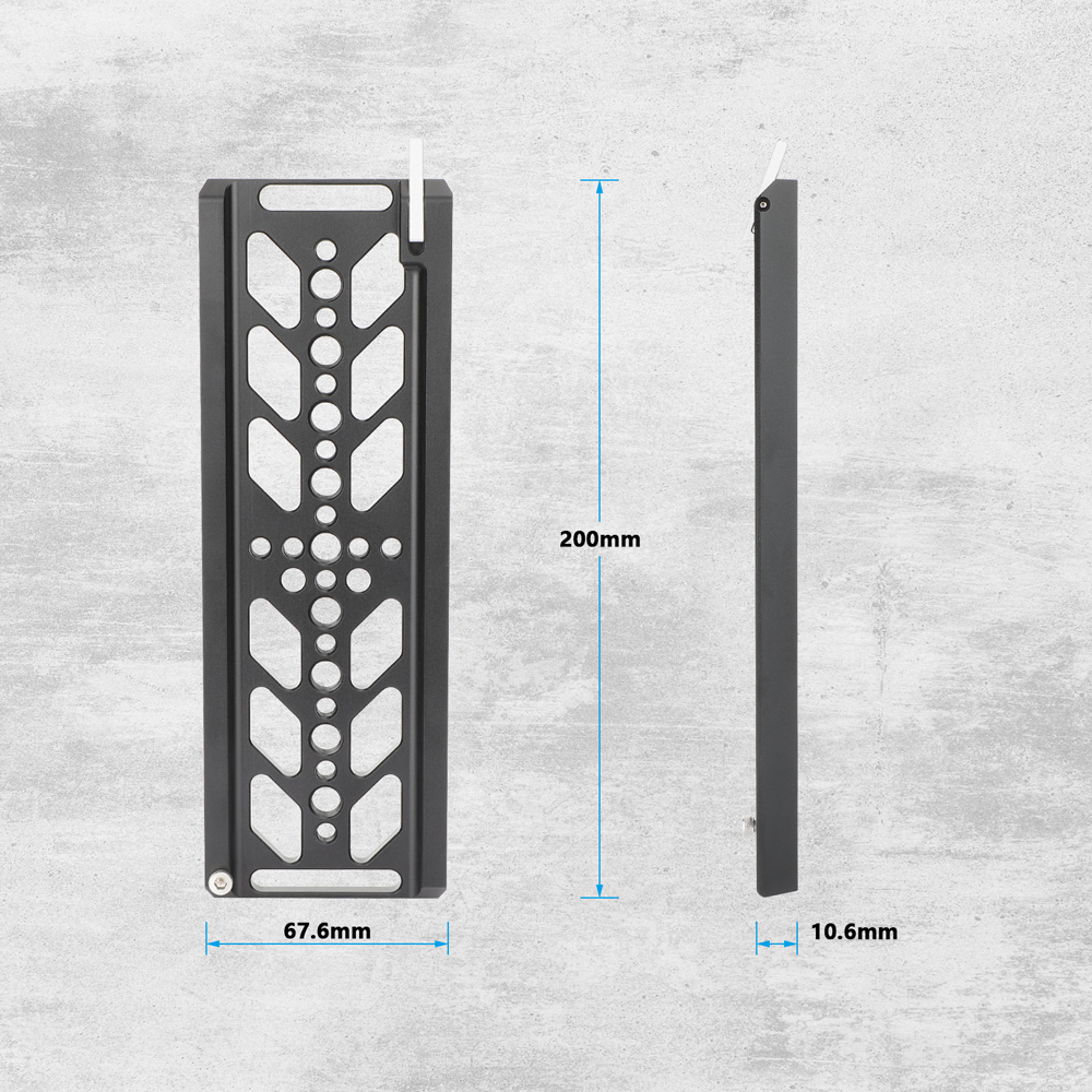 CAMVATE 8" ARRI-Standard Dovetail Plate and 15mm LWS Baseplate