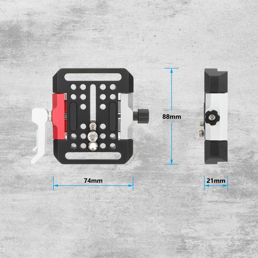 CAMVATE Quick Release Baseplate With Locking Lever For ARRI Dovetail Bridge Plate Sled