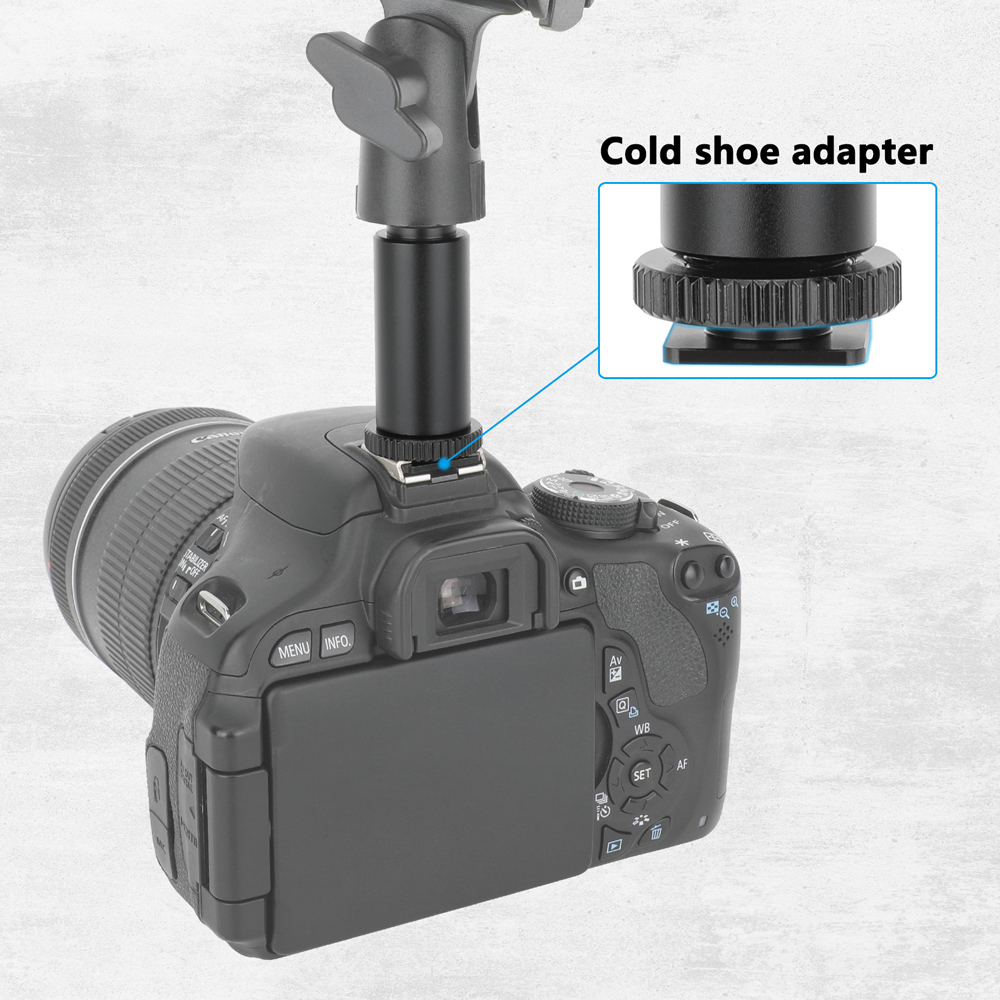 CAMVATE 2" Aluminum Micro Rod With 5/8"-27 Female To 5/8"-27 Male Microphone Thread Screw Adapter (2 Pieces)