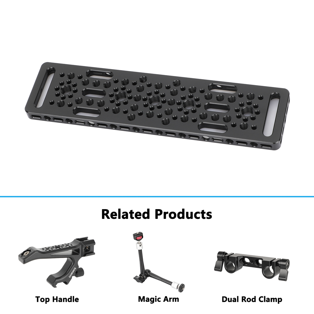 CAMVATE Multi-Purpose Mounting Cheese Plate with ARRI Accessory Mounts