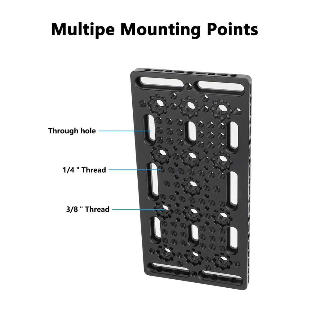 CAMVATE Multi-Purpose Mounting Cheese Plate with ARRI Accessory Mounts