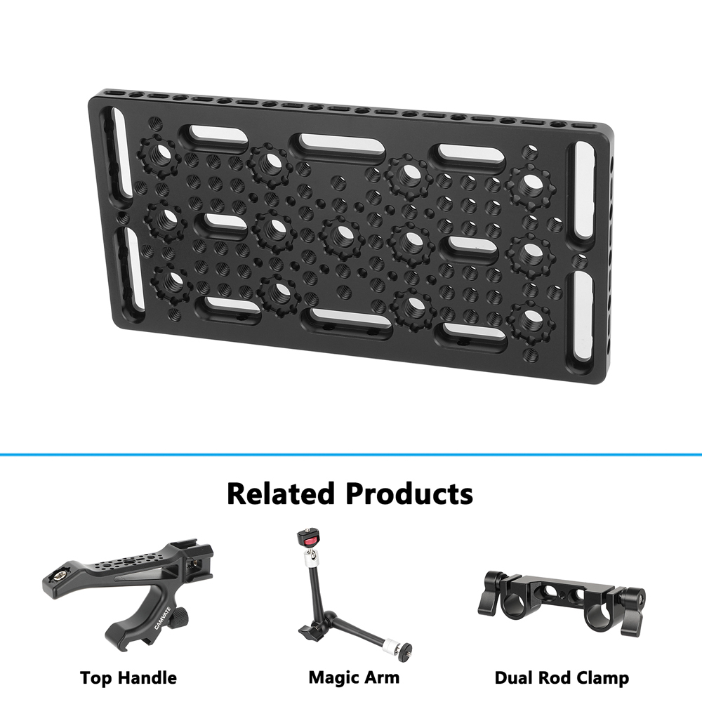 CAMVATE Multi-Purpose Mounting Cheese Plate with ARRI Accessory Mounts