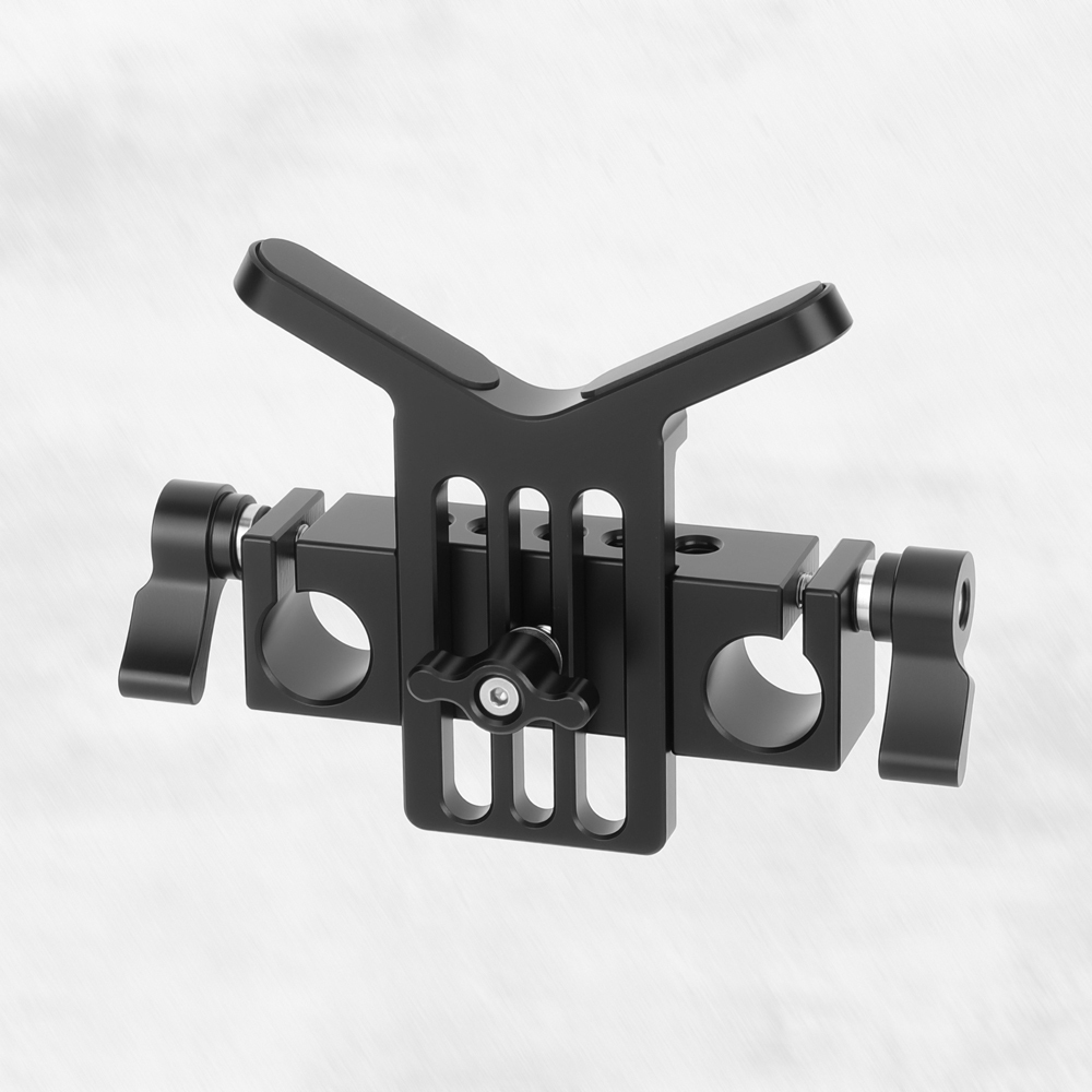 CAMVATE Lens Support 15mm Rod Clamp Rail Block for DSLR Rig Rod Support Rail System