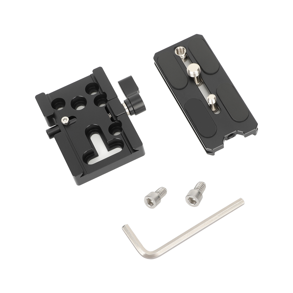 CAMVATE Quick Release ARCA-Type Baseplate with 15mm LWS Rod Mount