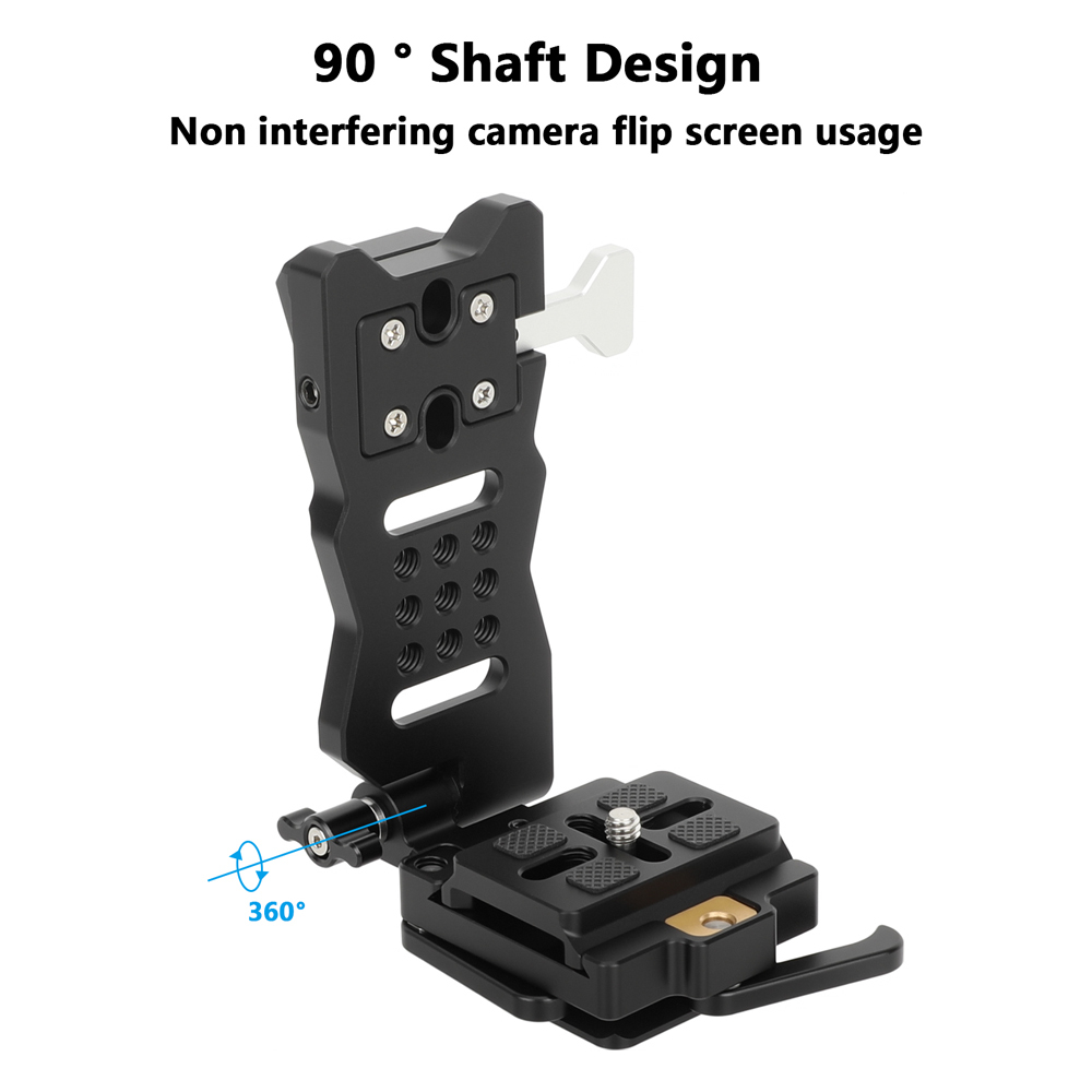 CAMVATE Foldable L-Bracket with Arca-Type Plate