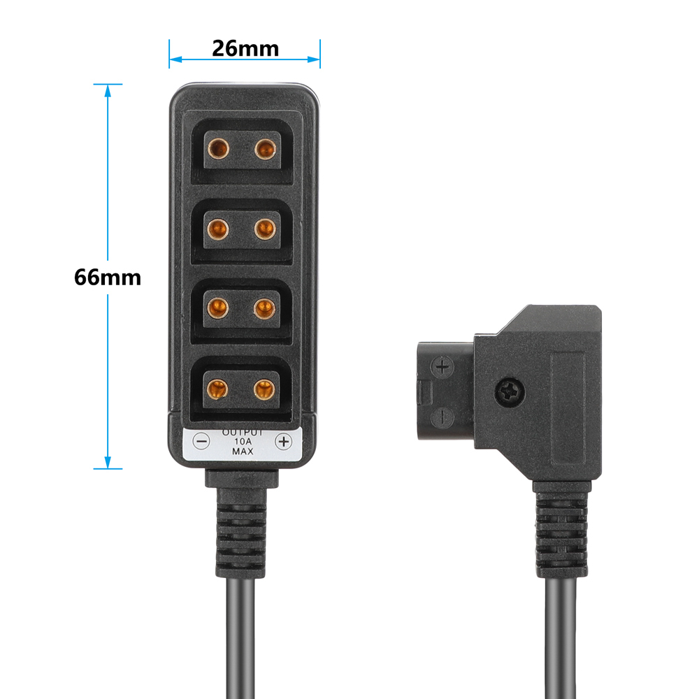 CAMVATE Male D-Tap to 4-Port Female D-Tap Splitter Hub