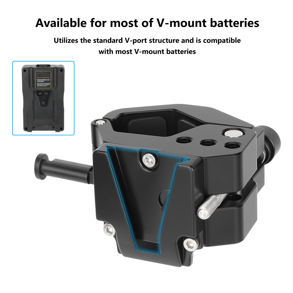 CAMVATE 30mm Rod Clamp with V-Mount Plate for DJI Ronin & Freely MōVI Pro