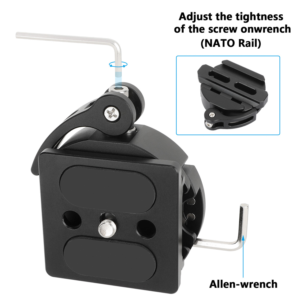 CAMVATE Quick Release ARCA-Type Baseplate with 15mm LWS Rod Mount